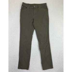 Free Fly Pants Mens 32x32 Green Stretch Chino Bamboo Blend 5 Pocket Casual